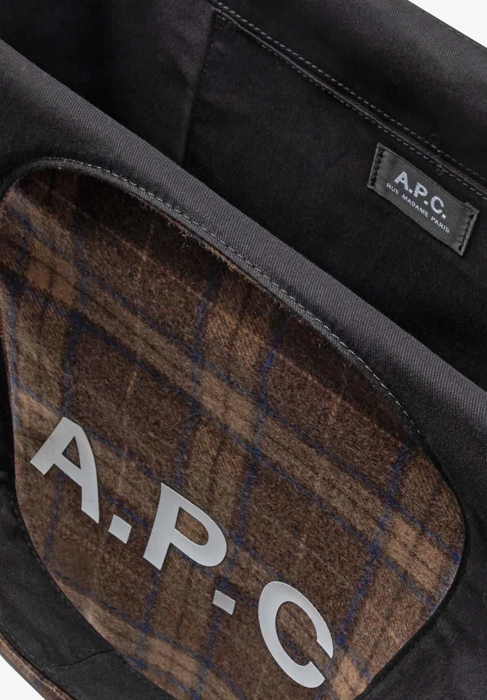 A.P.C - Tote Ninon - Marron (Carreaux Laine) - Accessoires - WOARS - M61565