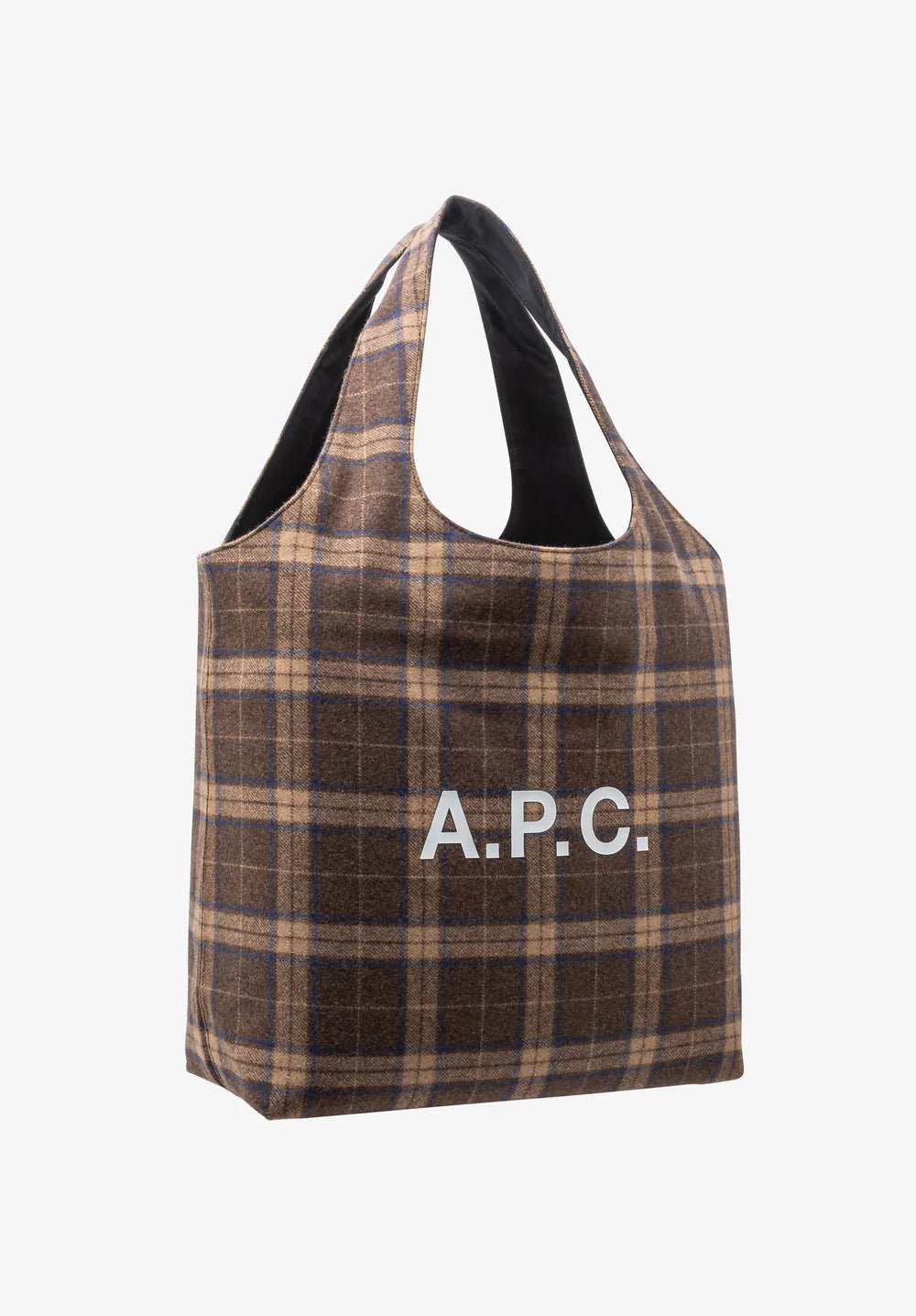 A.P.C - Tote Ninon - Marron (Carreaux Laine) - Accessoires - WOARS - M61565