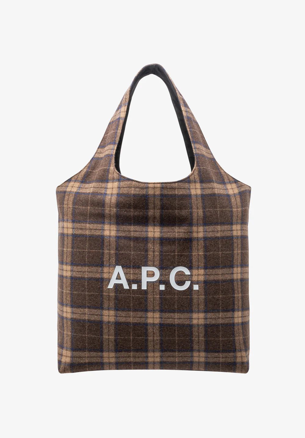 A.P.C - Tote Ninon - Marron (Carreaux Laine) - Accessoires - WOARS - M61565