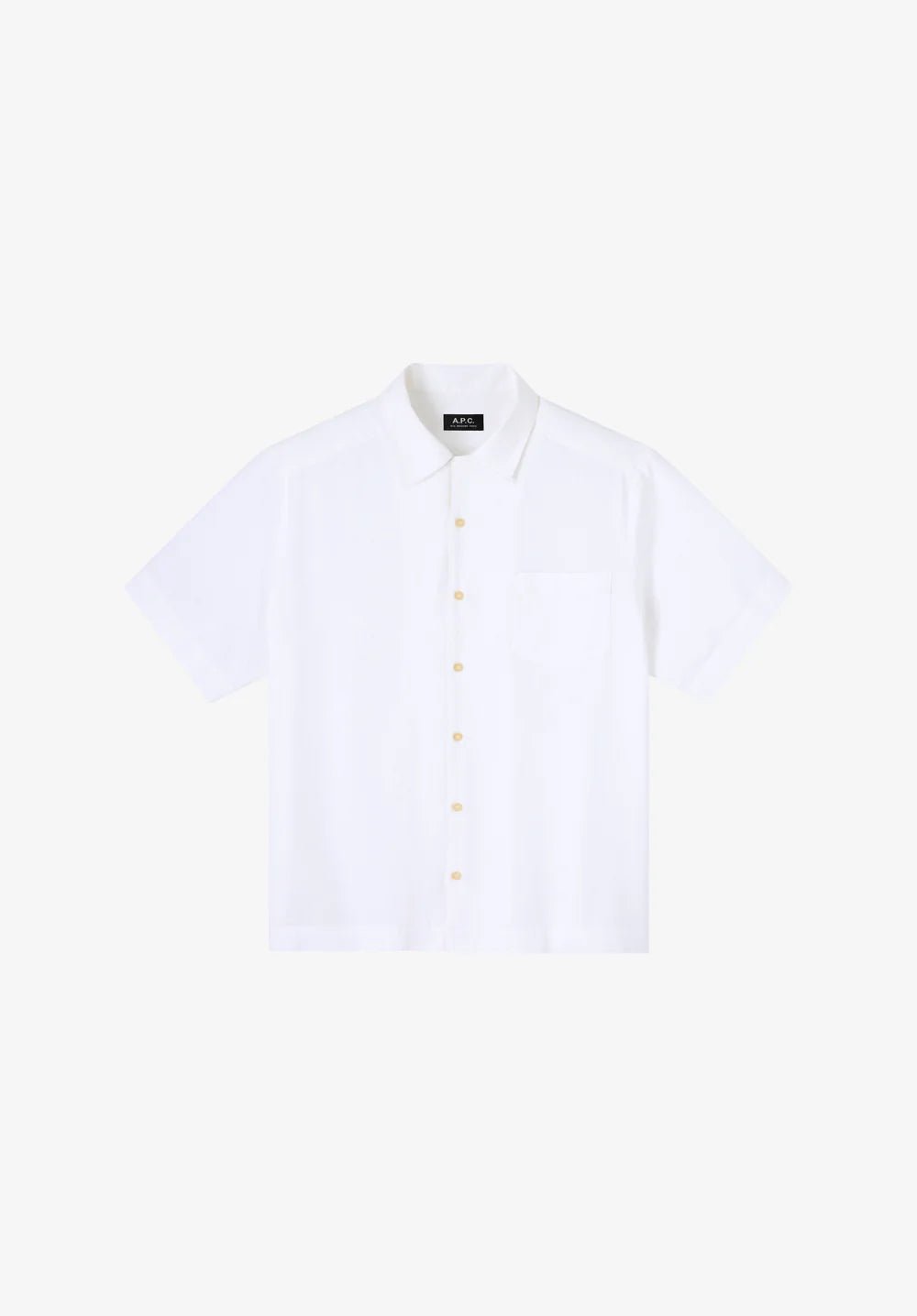 A.P.C. - Chemise Manches Courtes - Blanc - Chemises - COHNN-H12649