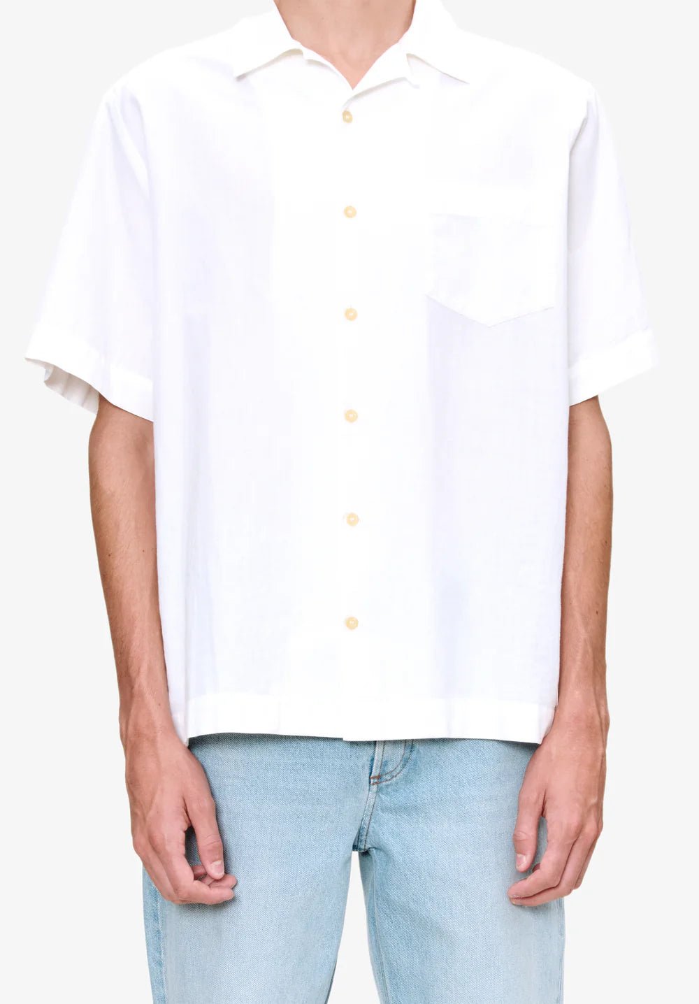 A.P.C. - Chemise Manches Courtes - Blanc - Chemises - COHNN-H12649