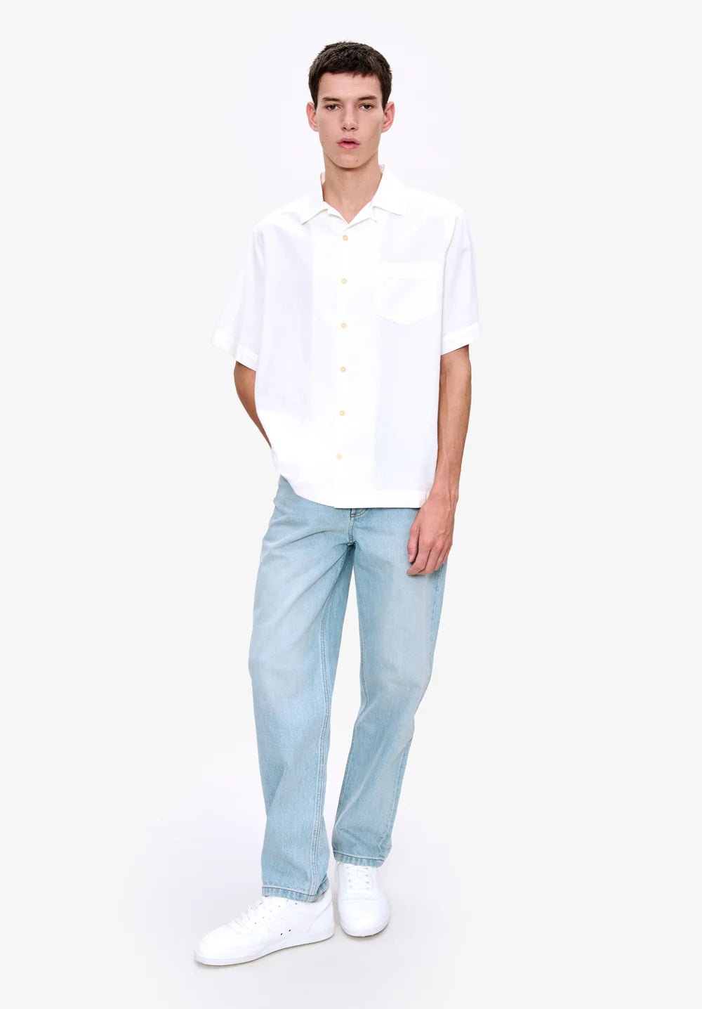 A.P.C. - Chemise Manches Courtes - Blanc - Chemises - COHNN-H12649