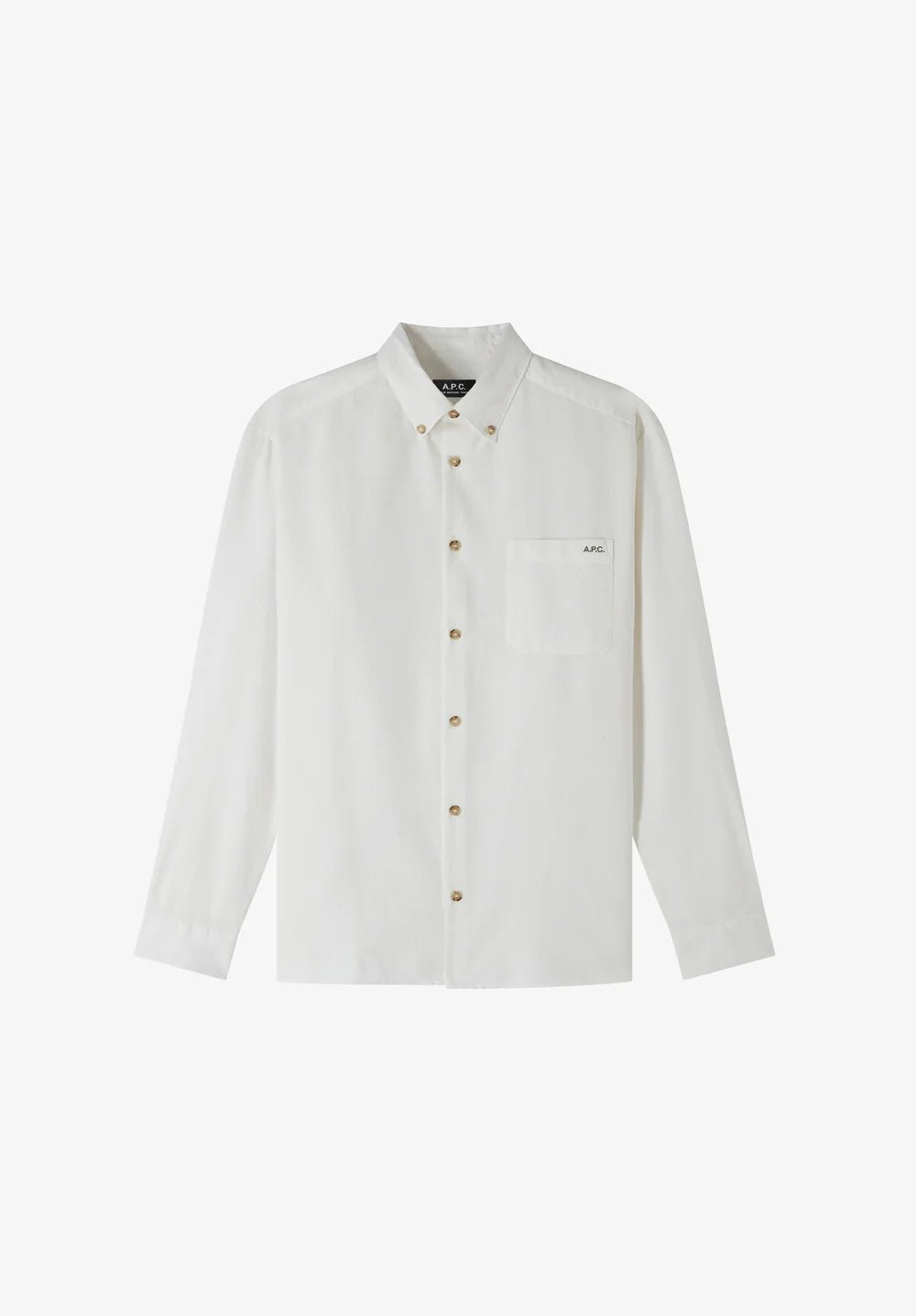 A.P.C. - Chemise Mateo Logo - Blanc cassé - Chemises - COHOE-H12599