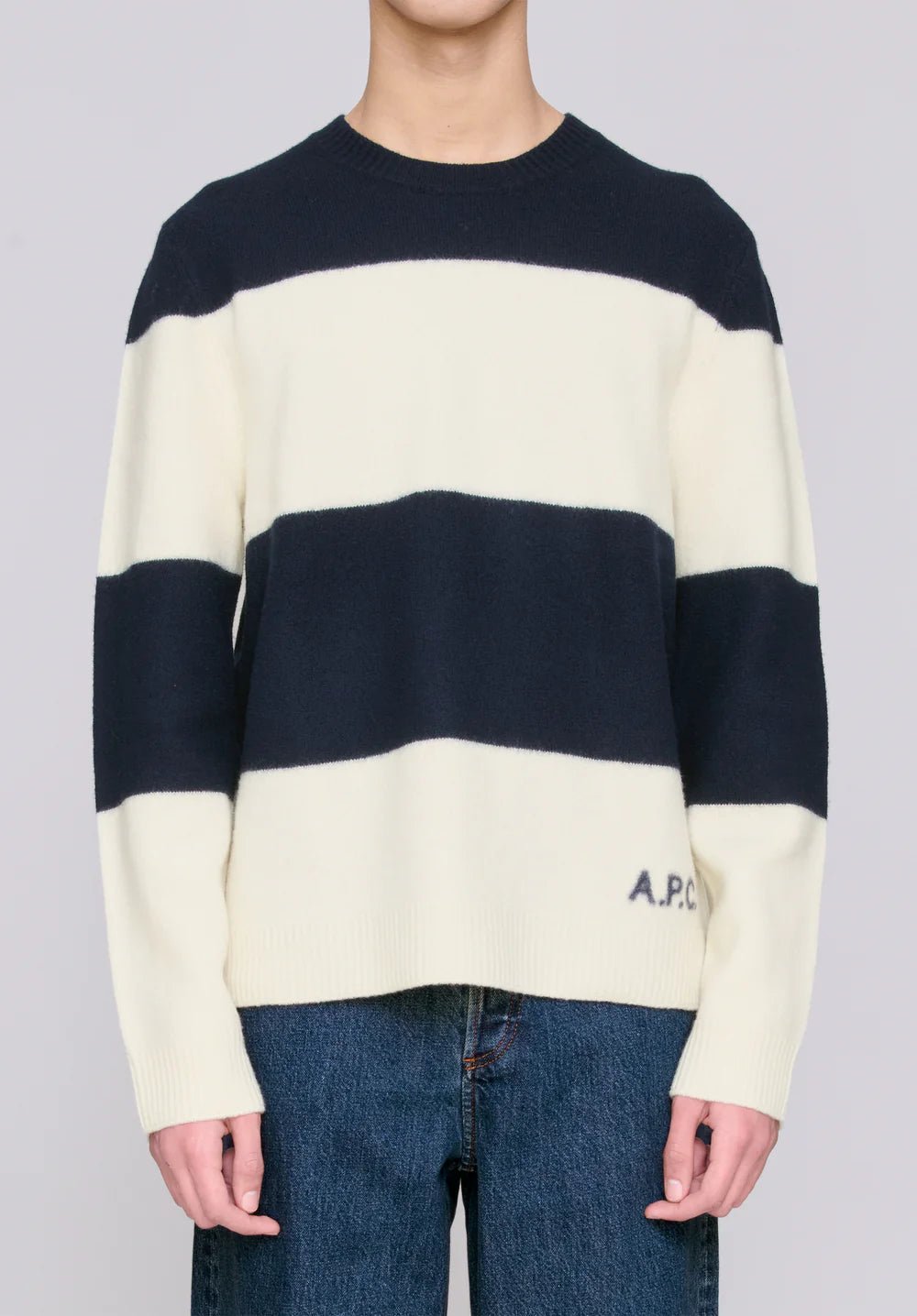 A.P.C - Pull Edwardo - Bleu foncé - Pulls et Sweats - WVBDL-H23364