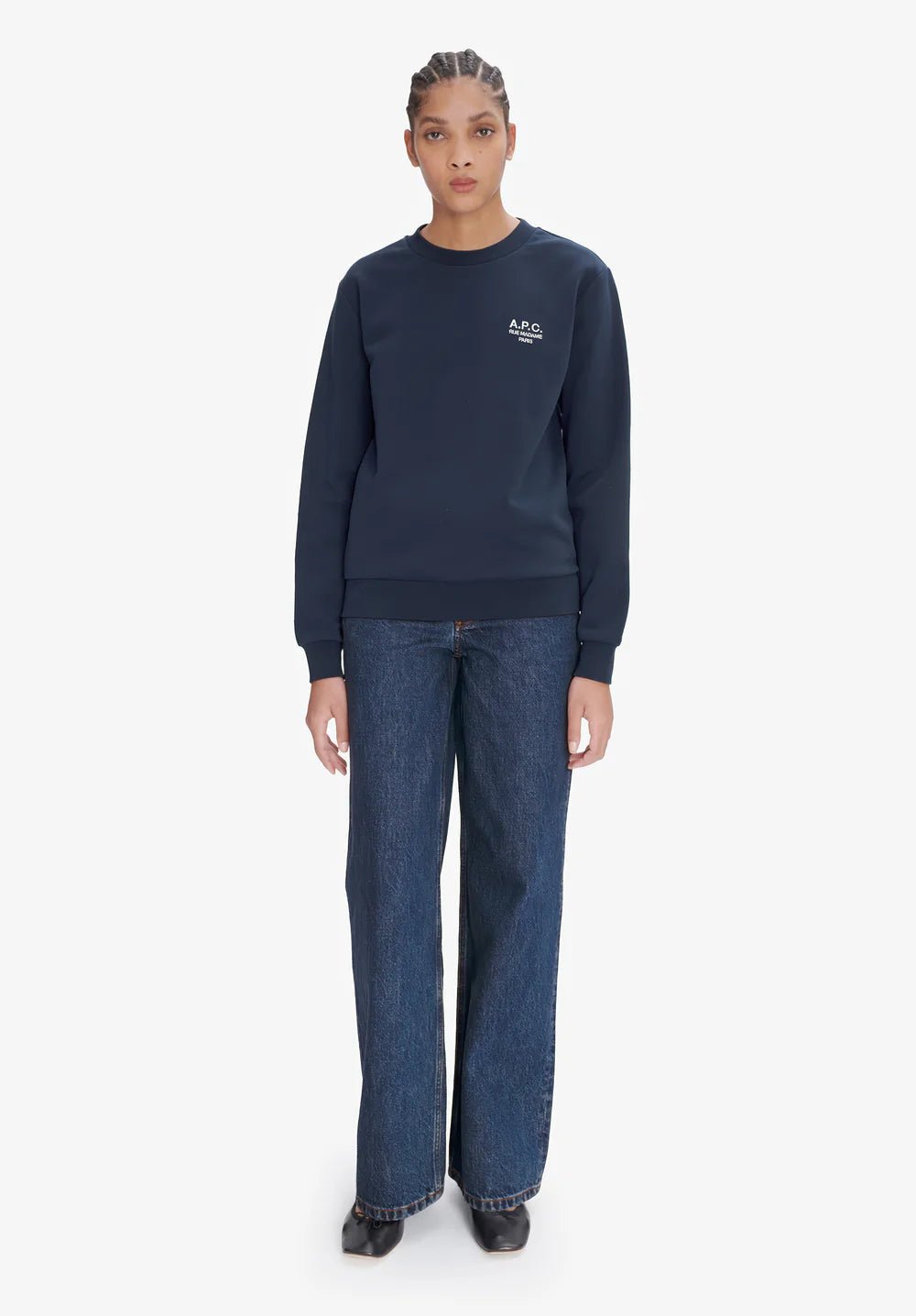 A.P.C - Sweat Standard Rue Madame GOTS - Dark Navy - Pulls et Sweats - COHBV - M27913