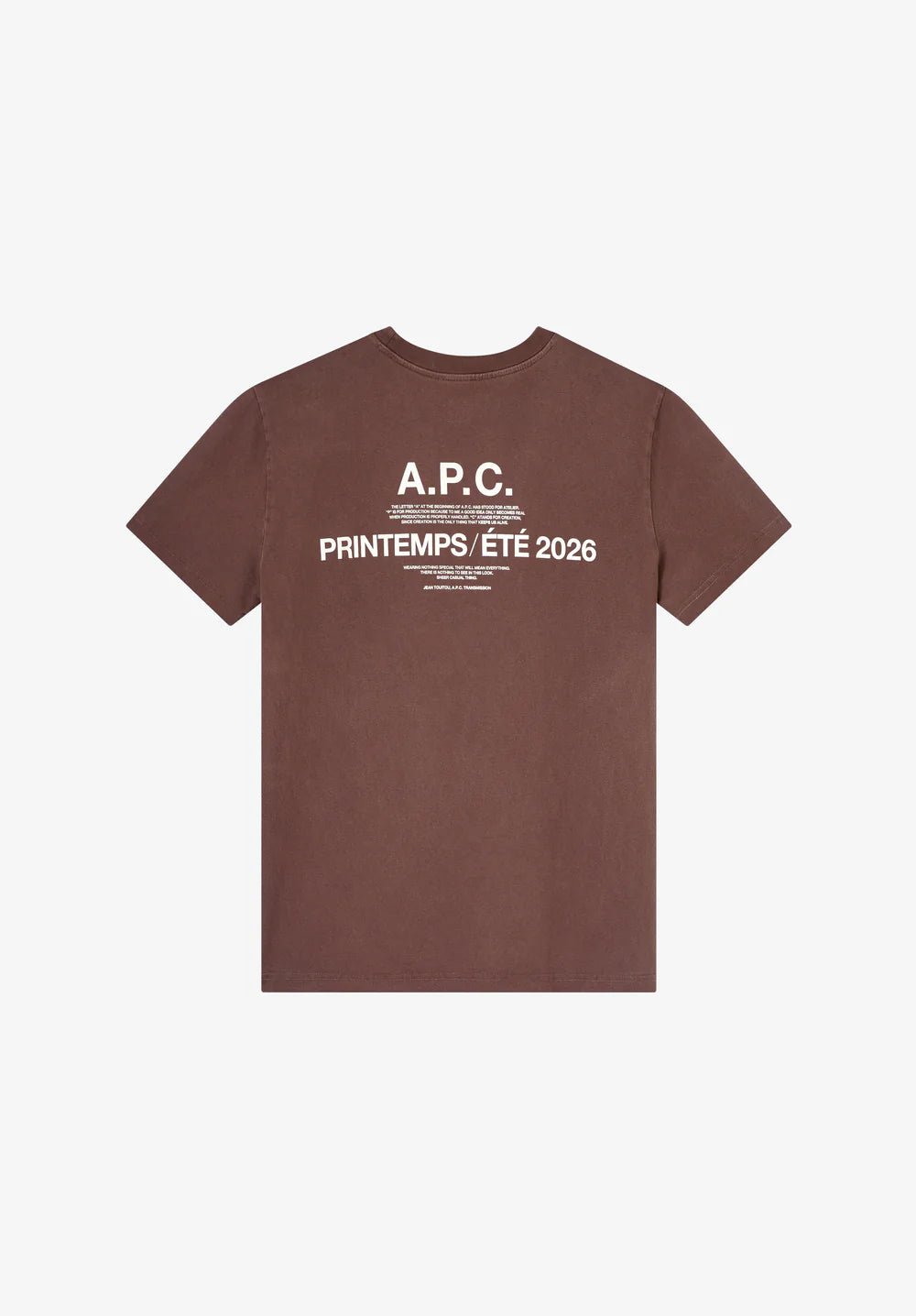 A.P.C. - T-shirt apc printemps SS26 - Marron - T-shirts - COHBS-M26465