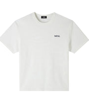 A.P.C - T - Shirt Boxy Petit VPC - Blanc/Bleu Marine - T - shirts - COHBQ - H26391