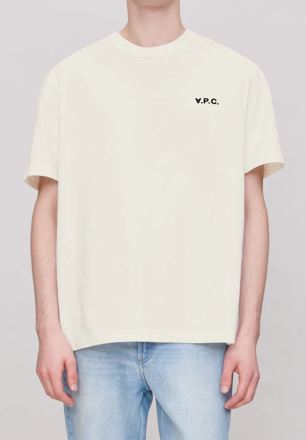 A.P.C - T-Shirt Boxy Petit VPC - Ecru - T-shirts - COHBQ - H26391