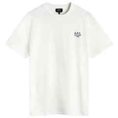 A.P.C - T - Shirt Standard Rue madame GOTS - Blanc/Bleu Marine - T - shirts - COHBU - M26388