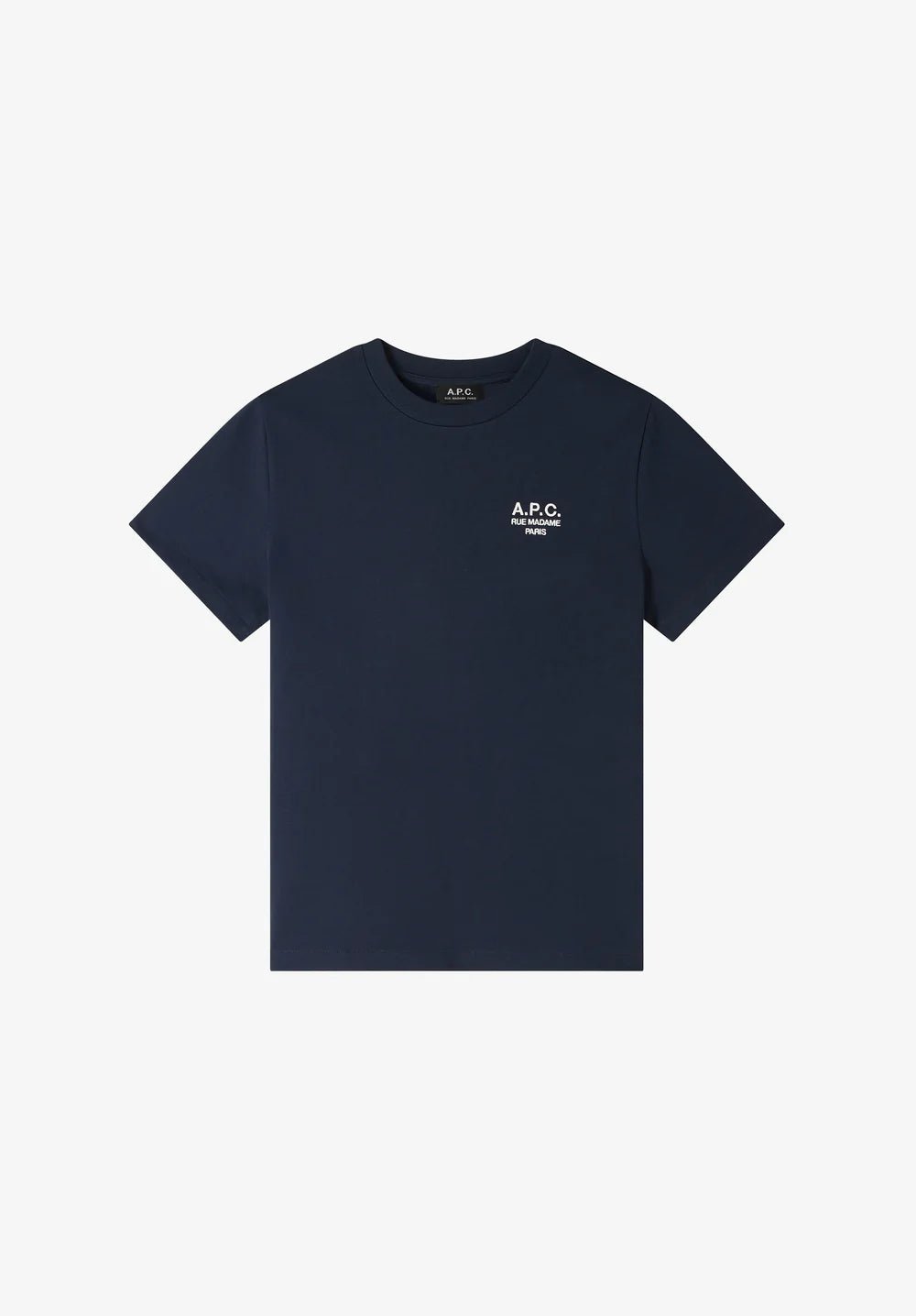 A.P.C - T-shirt Standard Rue Madame GOTS - Dark Navy/ Ecru - T-shirts - 