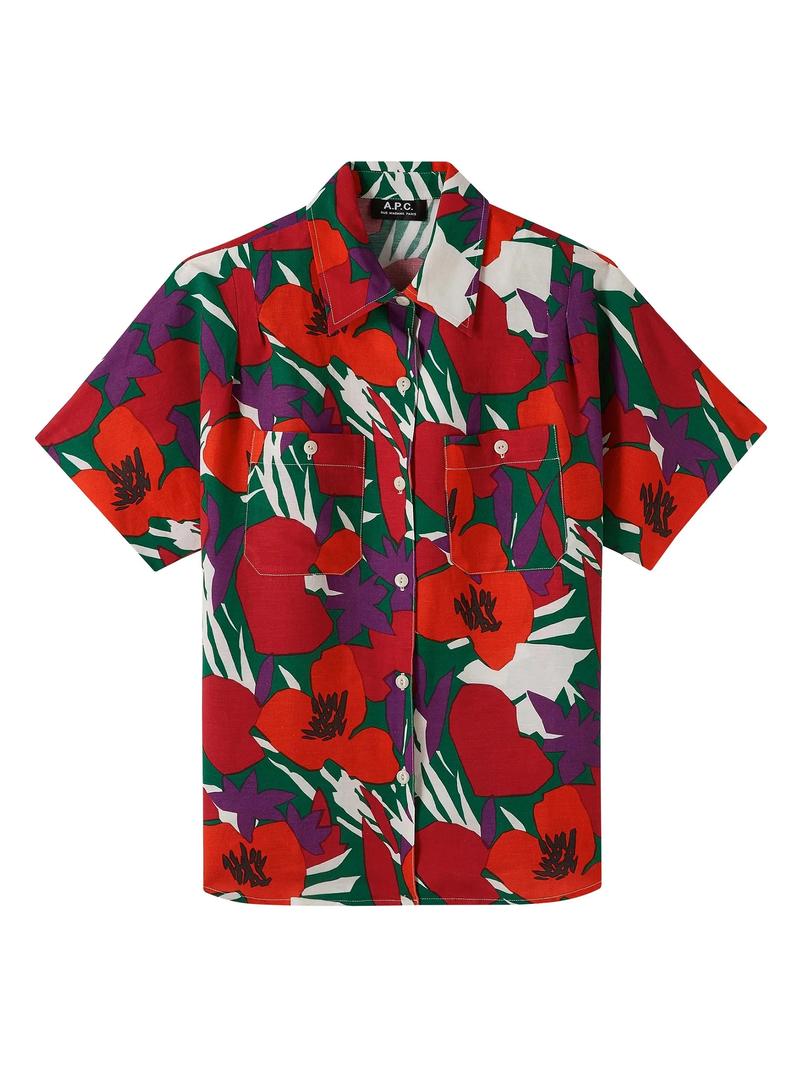 A.P.C. - Chemise Zoé - Rouge - Shirt Zoe - Red-Tops-VIAJQ-F12504