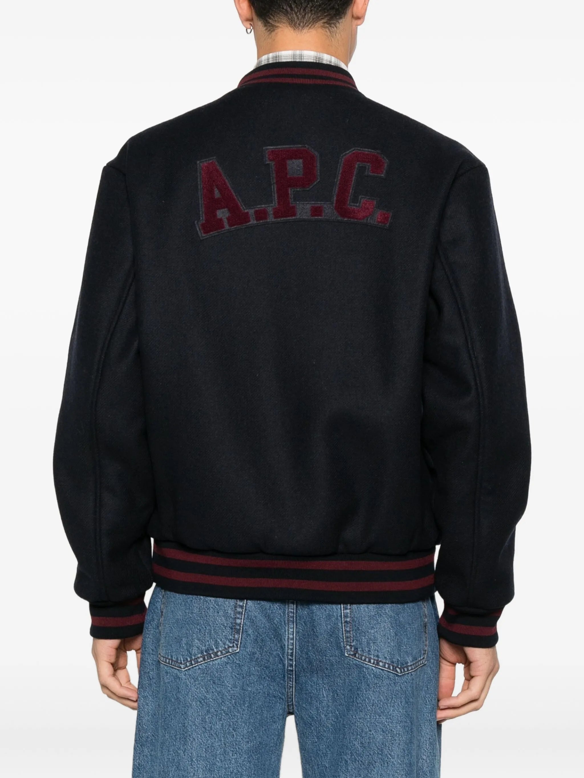 A.P.C. - Blouson Micky - Bleu marine - Vestes et Manteaux - WVBEB-M02974