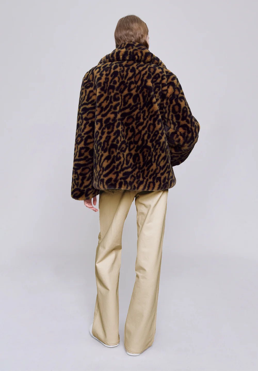 A.P.C. - Manteau Johanna - Fausse Fourrure Léopard - Vestes et Manteaux - PSALA - F01556