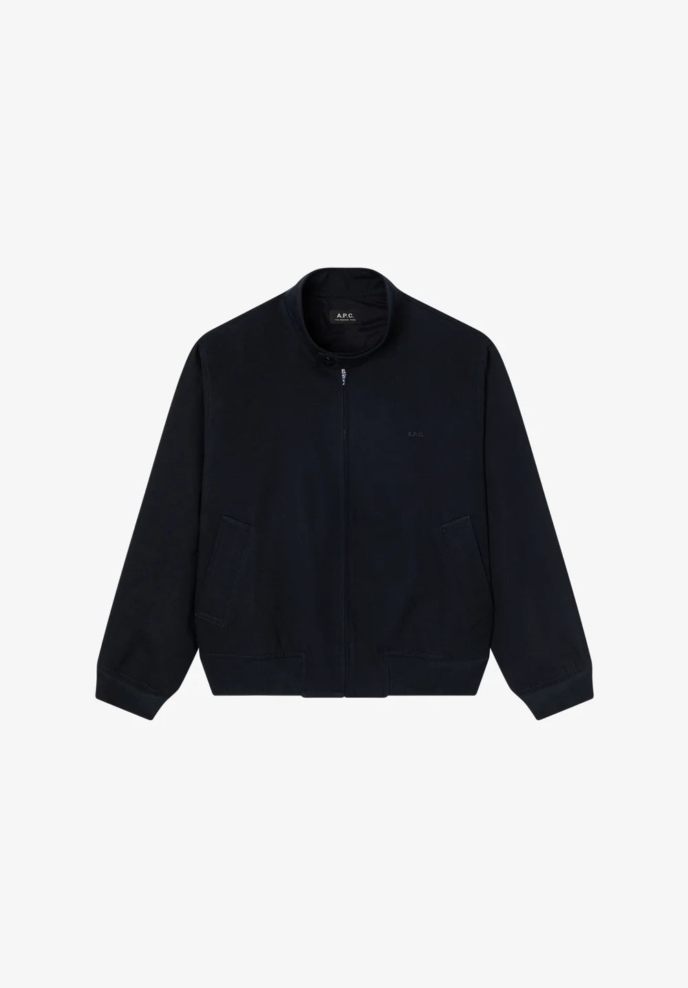 A.P.C - Blouson zippé Dave - Bleu marine