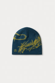 Aries Arise - Skeletor Skull Beanie Petrol - Accessoires - AR9001202