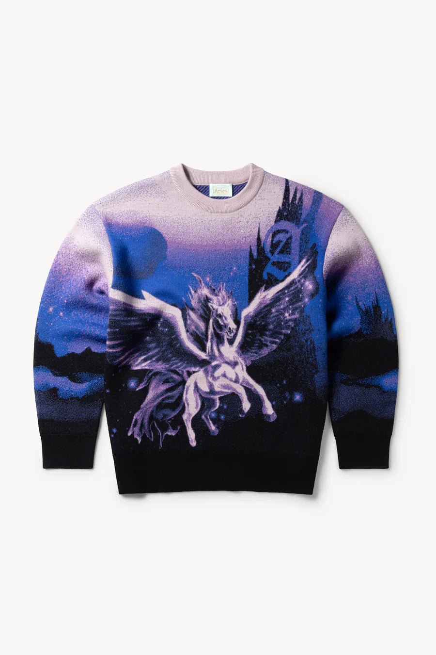 Aries Arise - Pegasus Knit Purple - Pulls et Sweats - AR2004002