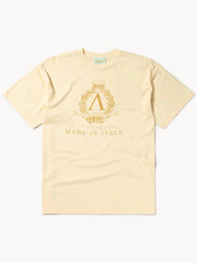 Aries Arise - Laurel Tee SS - Alabaster-T-shirts-FTAR60012