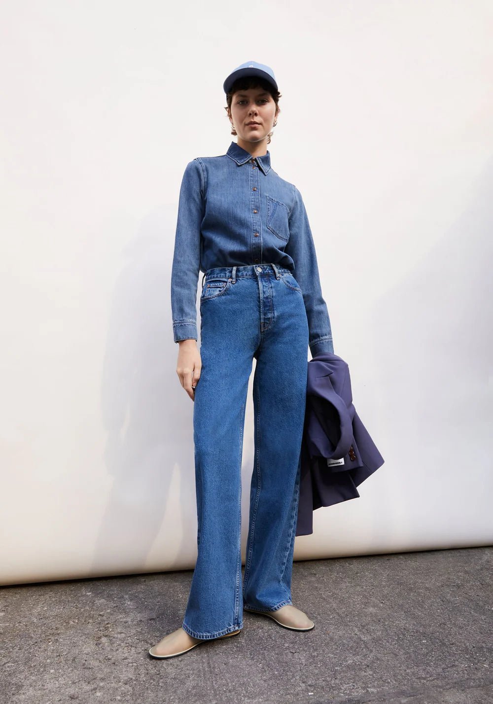 Armedangels - Enijaa High Waist Wide Jean - Blue Daydream - Jupes et Pantalons - 30007111