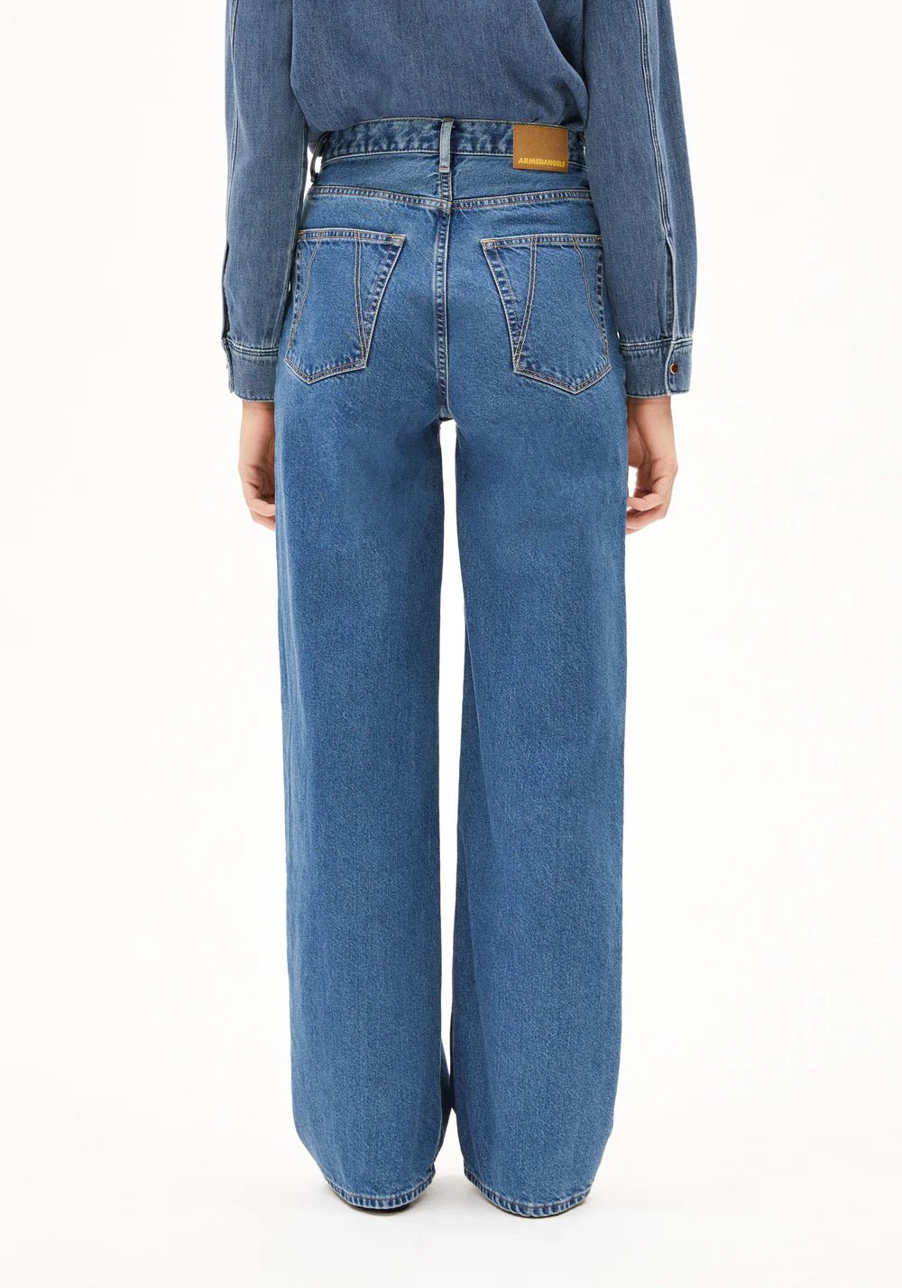 Armedangels - Enijaa High Waist Wide Jean - Blue Daydream - Jupes et Pantalons - 30007111