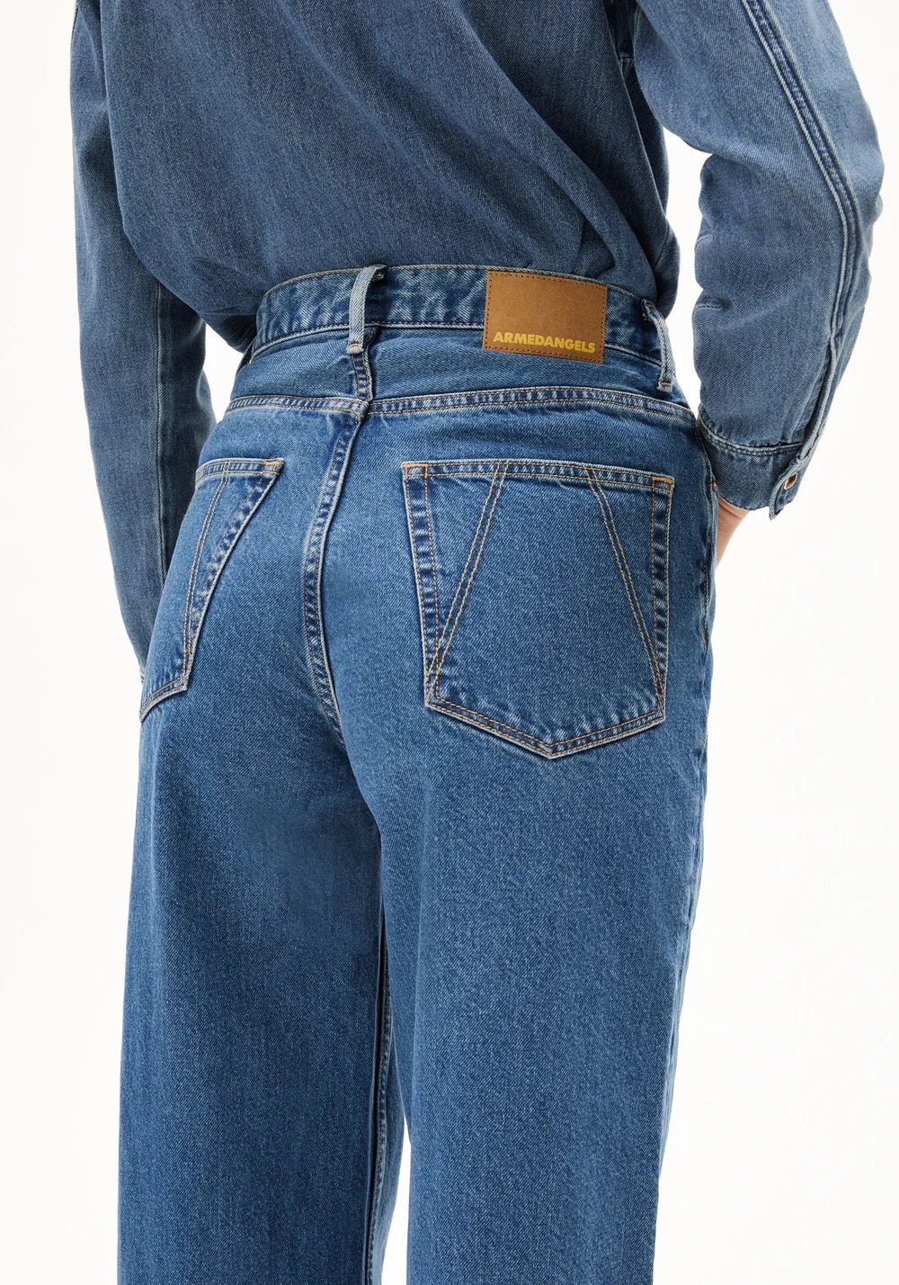 Armedangels - Enijaa High Waist Wide Jean - Blue Daydream - Jupes et Pantalons - 30007111