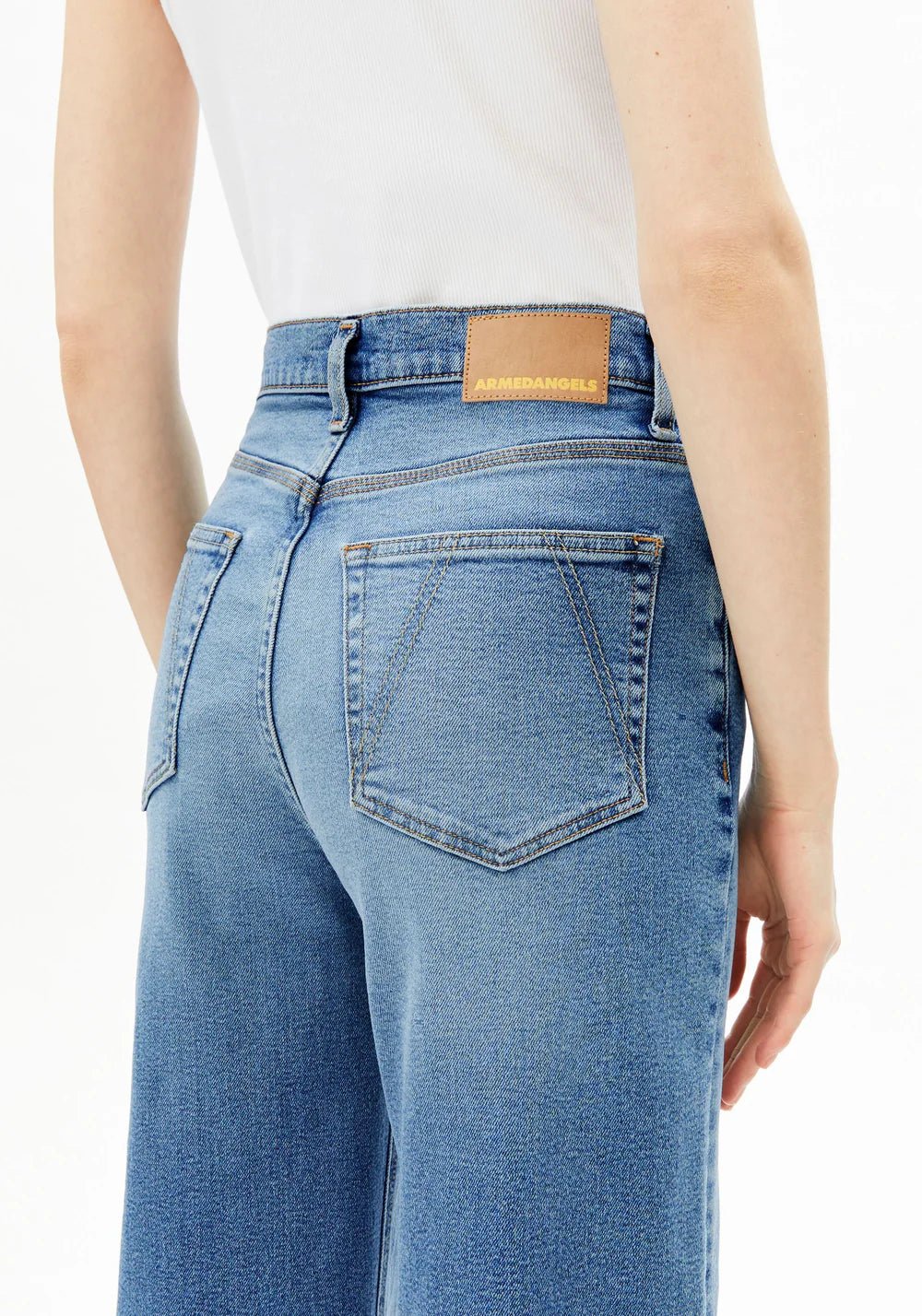 Armedangels - Murliaa High Waist Wide Leg Jeans - Lighten - Jupes et Pantalons - 30008711