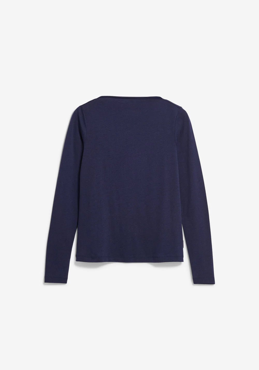 Armedangels - Boat Neck Longsleeve - Tinted Navy - Tops - 30008250