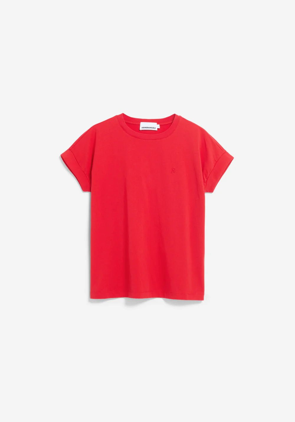 Armedangels - Idaara T-shirt - Mars Red - Tops - 30001811