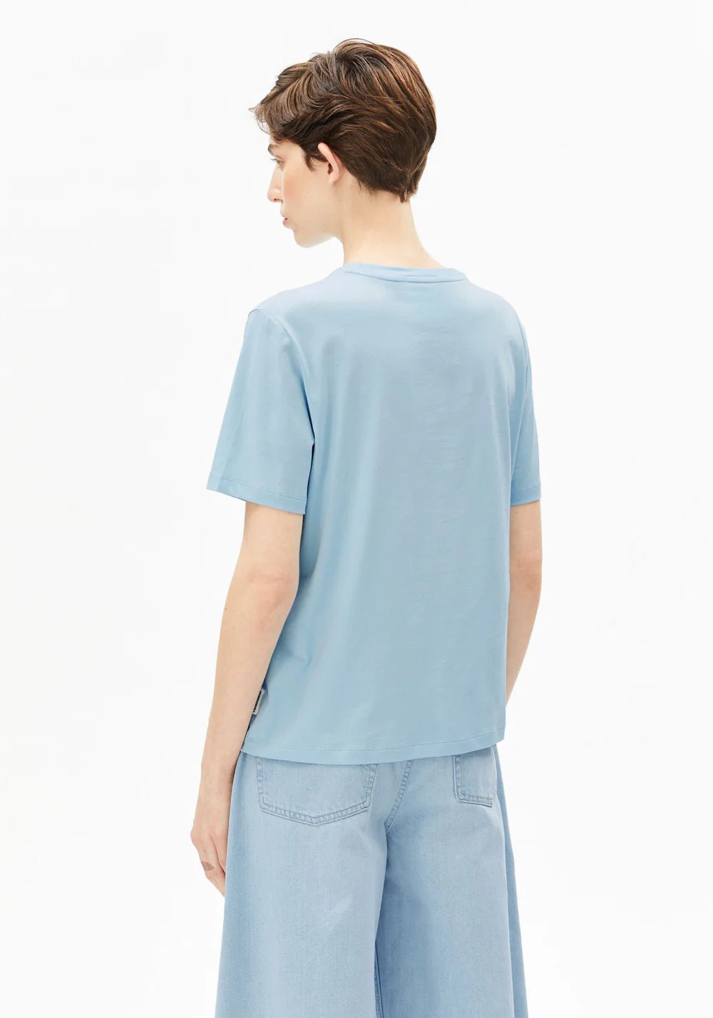 Armedangels - Lualaa T-shirt - Blue Glow - Tops - 30006877