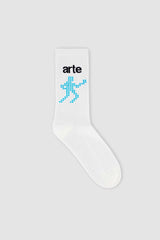 Arte Antwerp - Arte Runner Socks - White-Accessoires-SS24-163SK