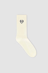 Arte Antwerp - Arte Small Hearts Socks - Cream-Accessoires-SS24-158SK