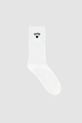 Arte Antwerp - Basic Arte Heart Socks - White - Accessoires - AW24 - 238SK