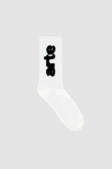 Arte Antwerp - Blurred Vertical Socks - White - Accessoires - AW24 - 232SK