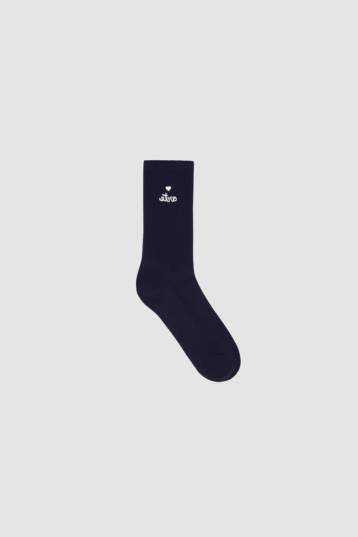 Arte Antwerp - Heart Logo Socks - Navy - SS25 - 182M - Accessoires - SS25 - 182M