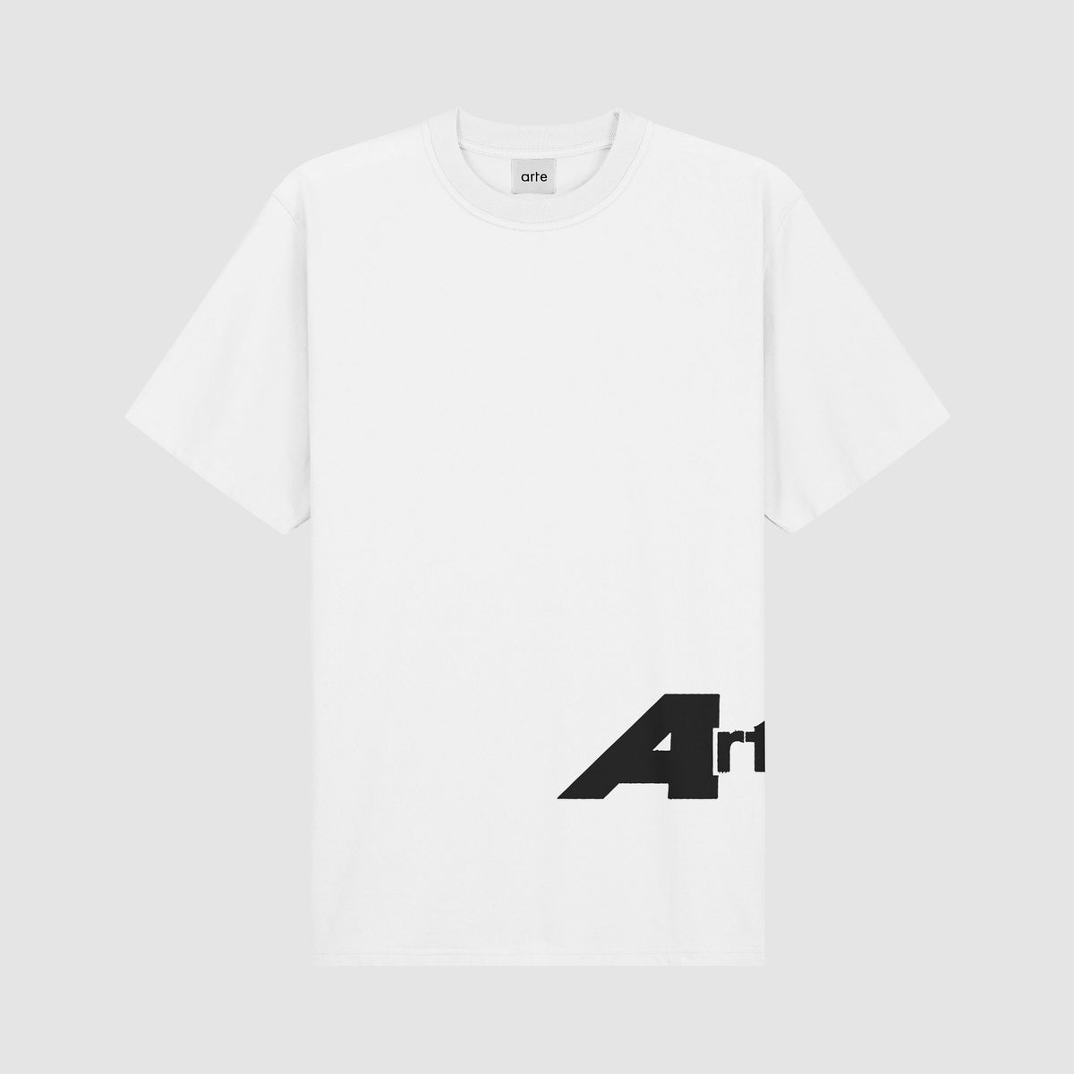 Arte Antwerp T-Shirt Big A Side weiß – Packshot Vorderseite