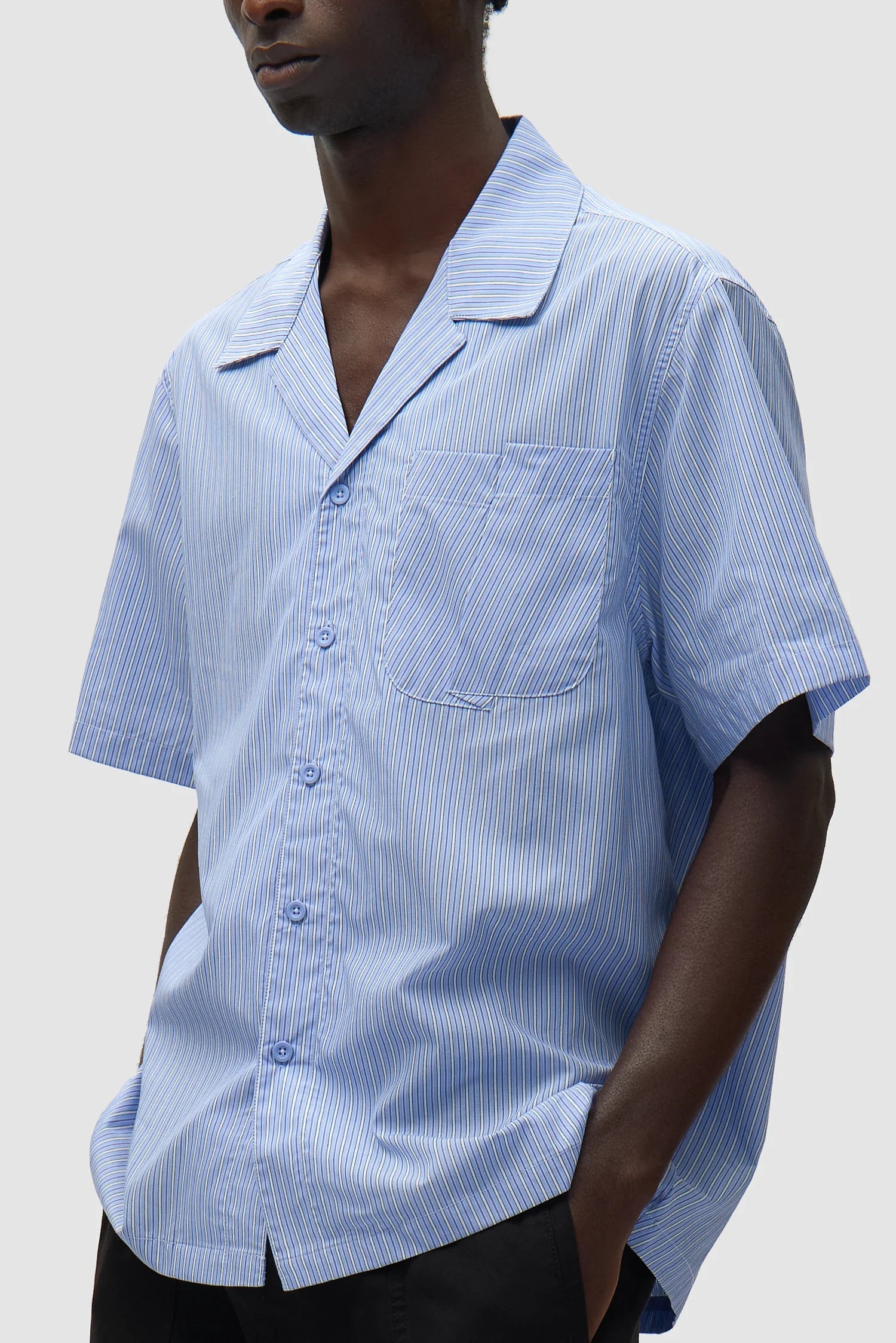 Arte Antwerp – Fold Pocket Shirt Striped - Chemises - SS26-184S