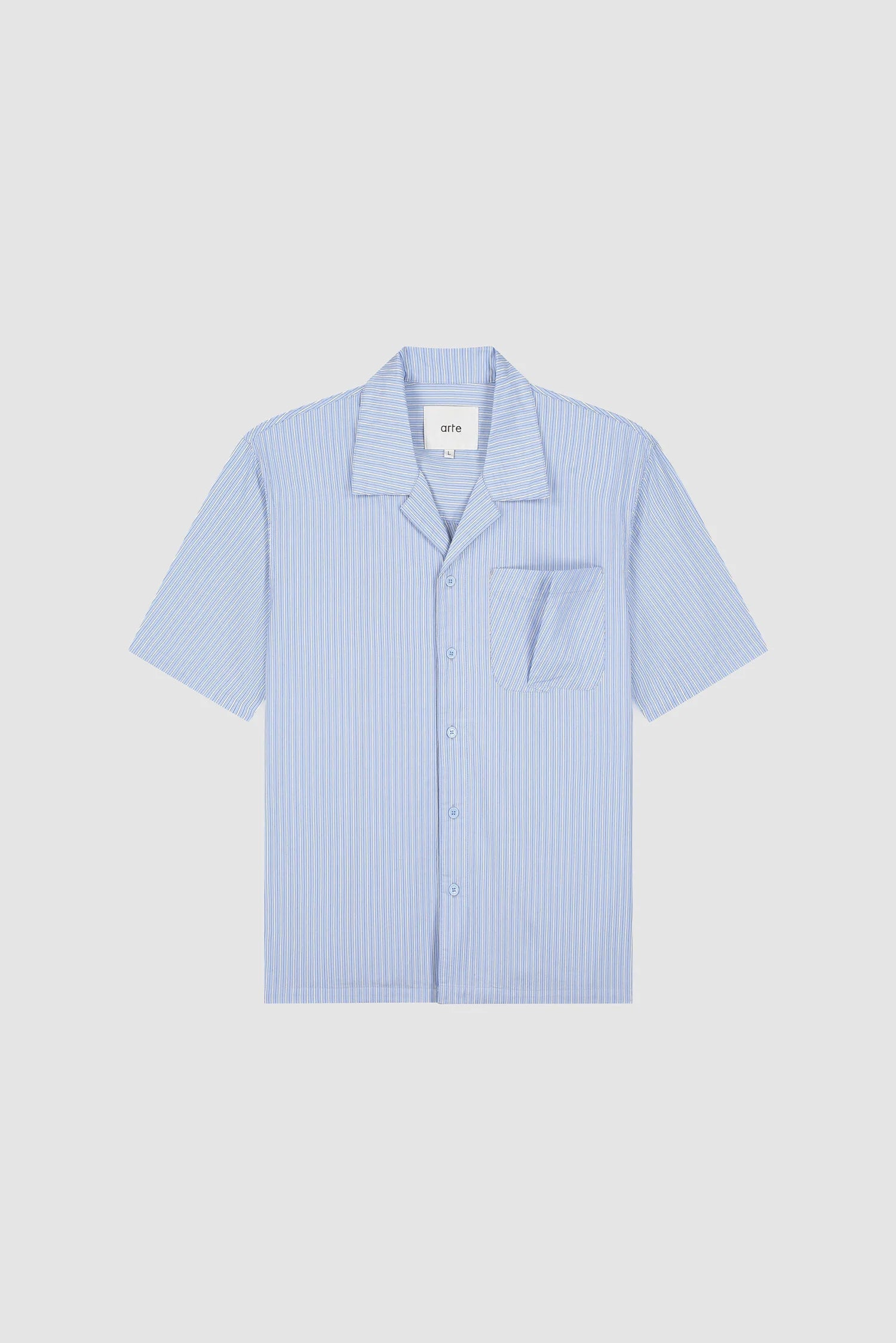 Arte Antwerp – Fold Pocket Shirt Striped - Chemises - SS26-184S