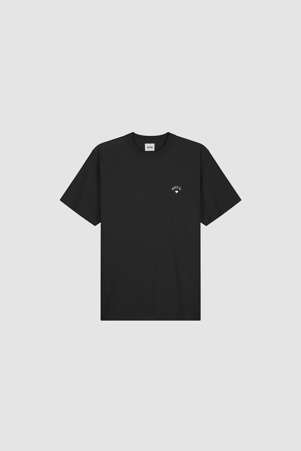 Arte Antwerp T-shirt Cor noir – packshot de face sur fond gris