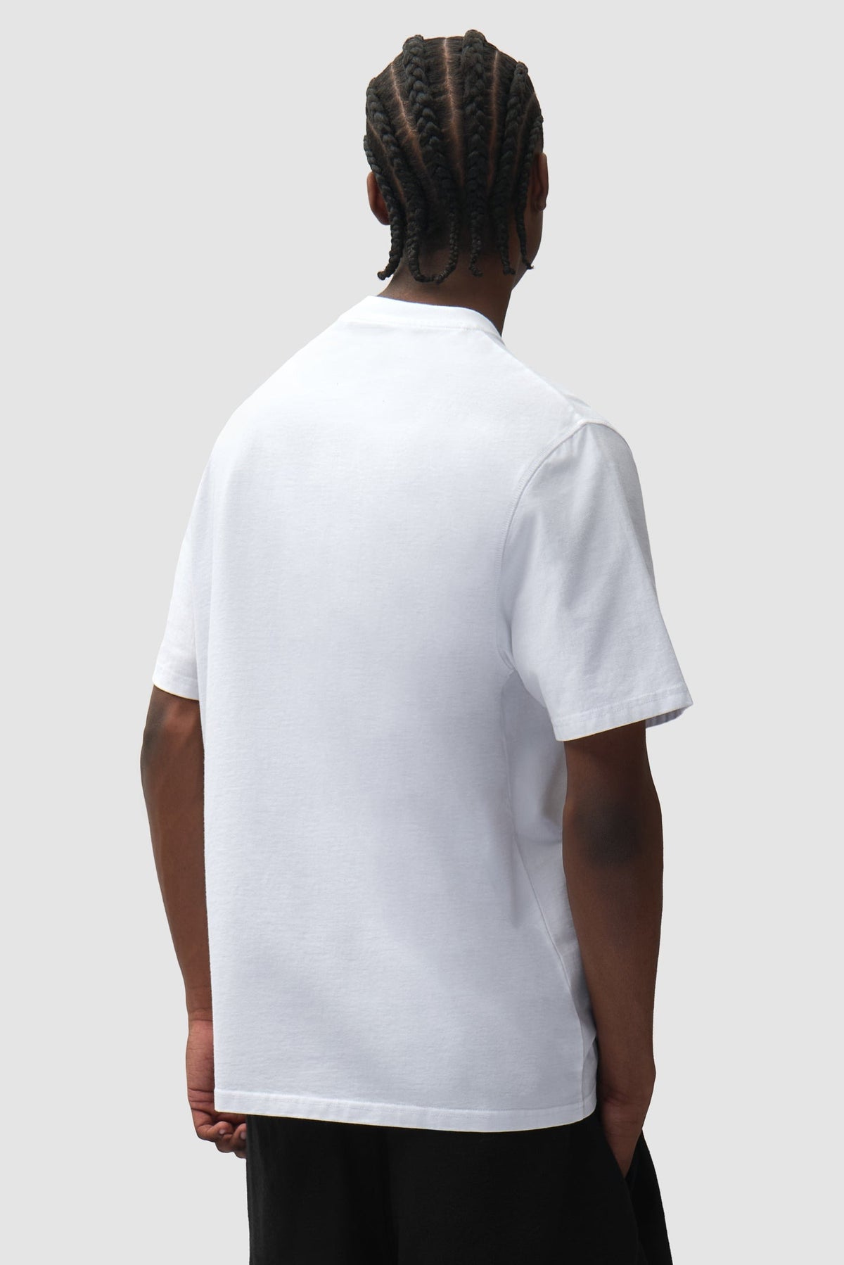 Arte Antwerp T-shirt Cor blanc – porté de dos, plan buste