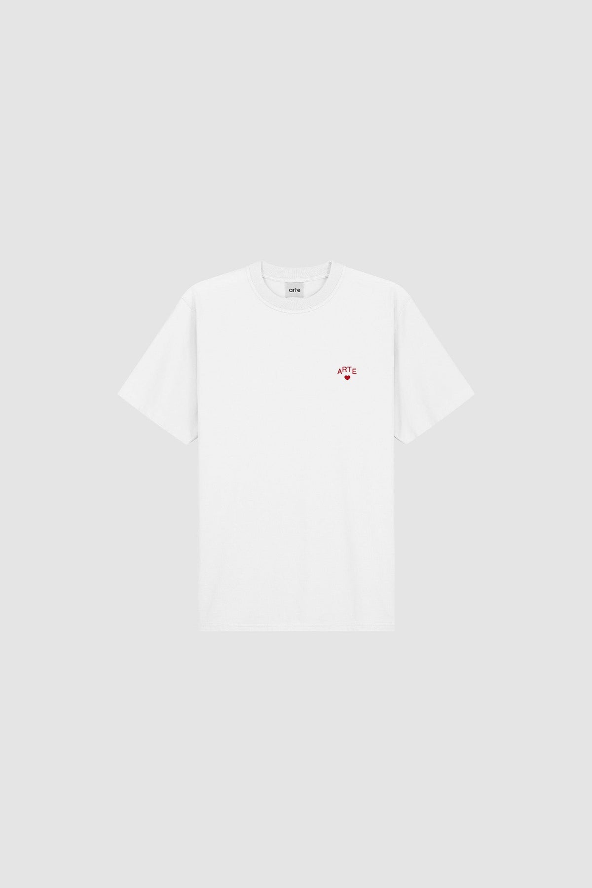 Arte Antwerp T-shirt Cor blanc – packshot de face sur fond gris