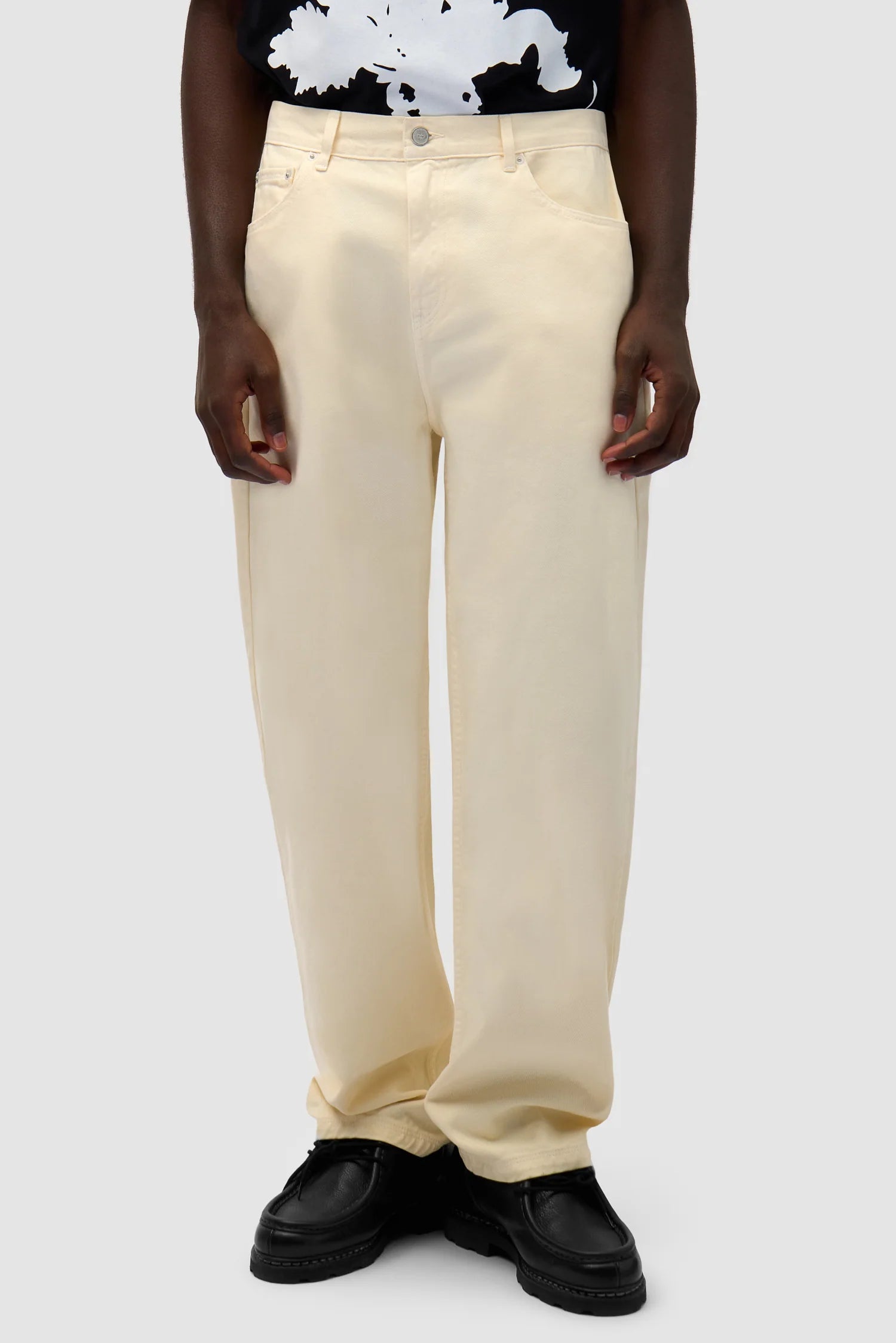 Arte Antwerp - Back Bird Pants - Cream - Pantalons et Shorts - 