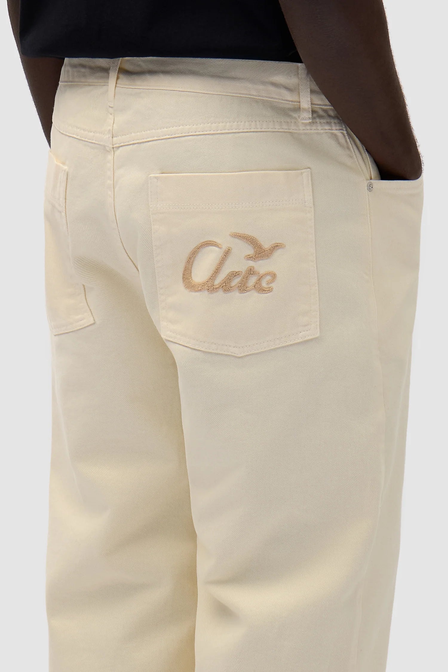 Arte Antwerp - Back Bird Pants - Cream - Pantalons et Shorts - 