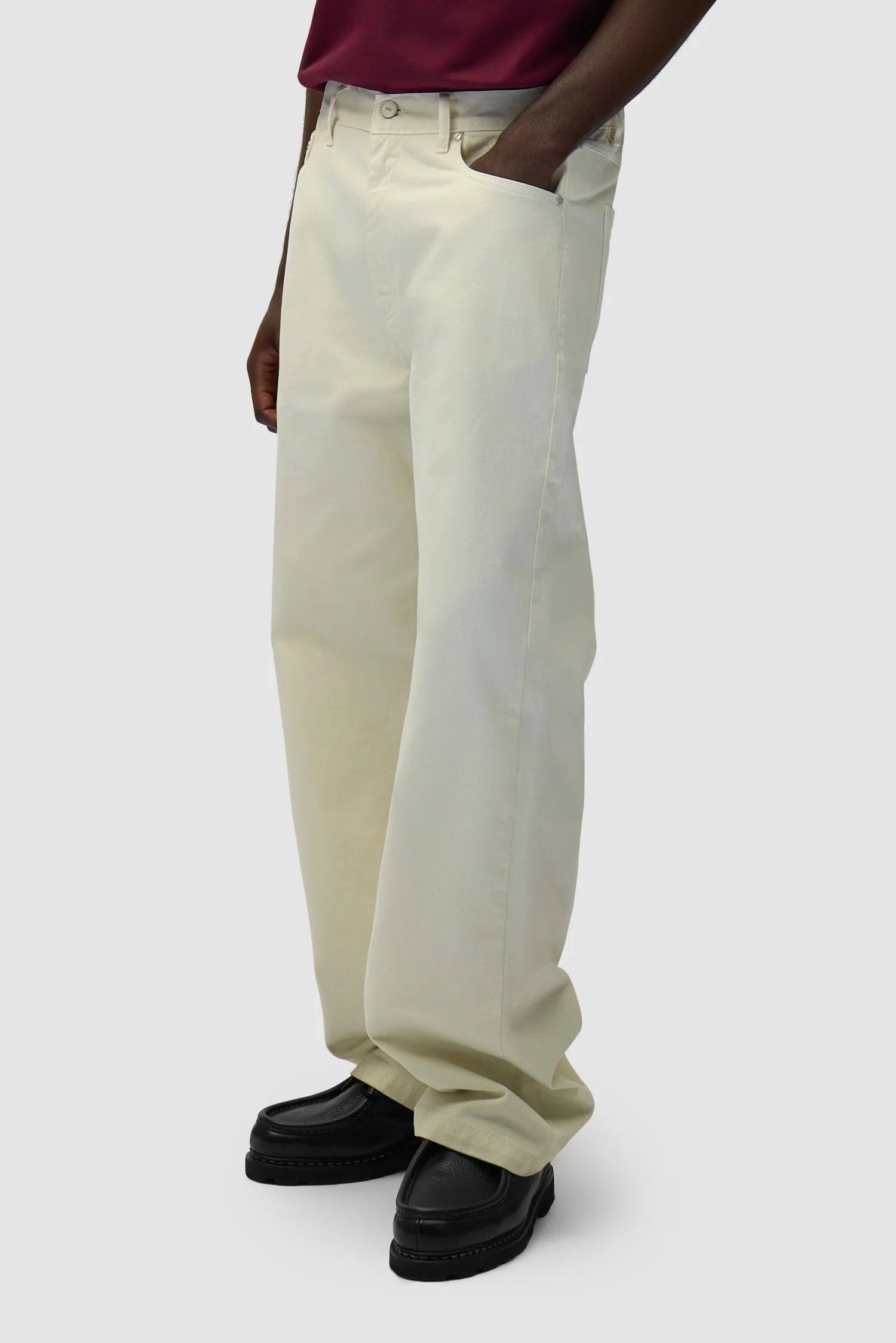 Arte Antwerp - Back Pocket Graphic Pants - Cream - Pantalons et Shorts - AW25 - 080P - 28 - CREAM