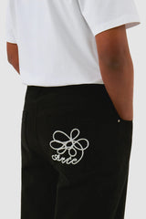 Arte Antwerp - Embrodeiry Pocket Pants - Black - Pantalons et Shorts - AW24 - 147P - 1