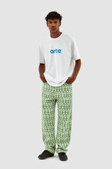 Arte Antwerp - Jones Allover Pants - Green-Pantalons et Shorts-SS24-069P