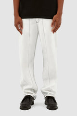 Arte Antwerp - Poage Detail Pants - White-Pantalons et Shorts-SS24-013P