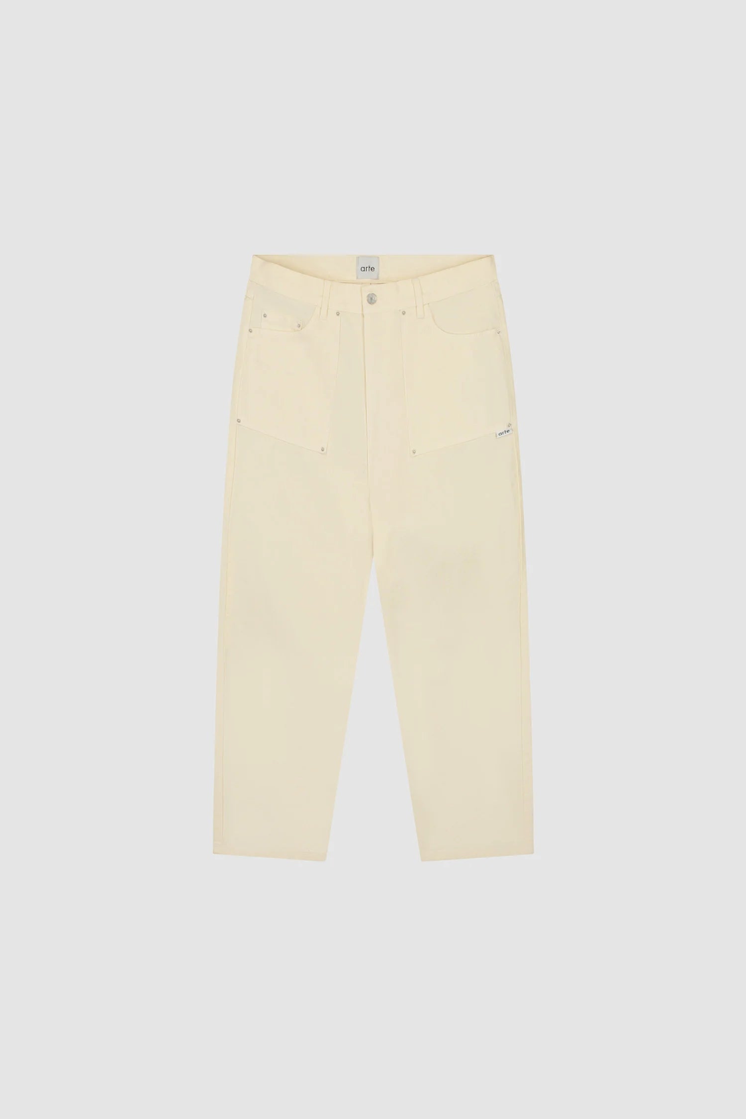 Arte Antwerp - Ripstop Fabric Pants - Cream - Pantalons et Shorts - SS25 - 232P