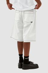 Arte Antwerp - Silvain Hearts Detail - White-Pantalons et Shorts-SS24-077SHO