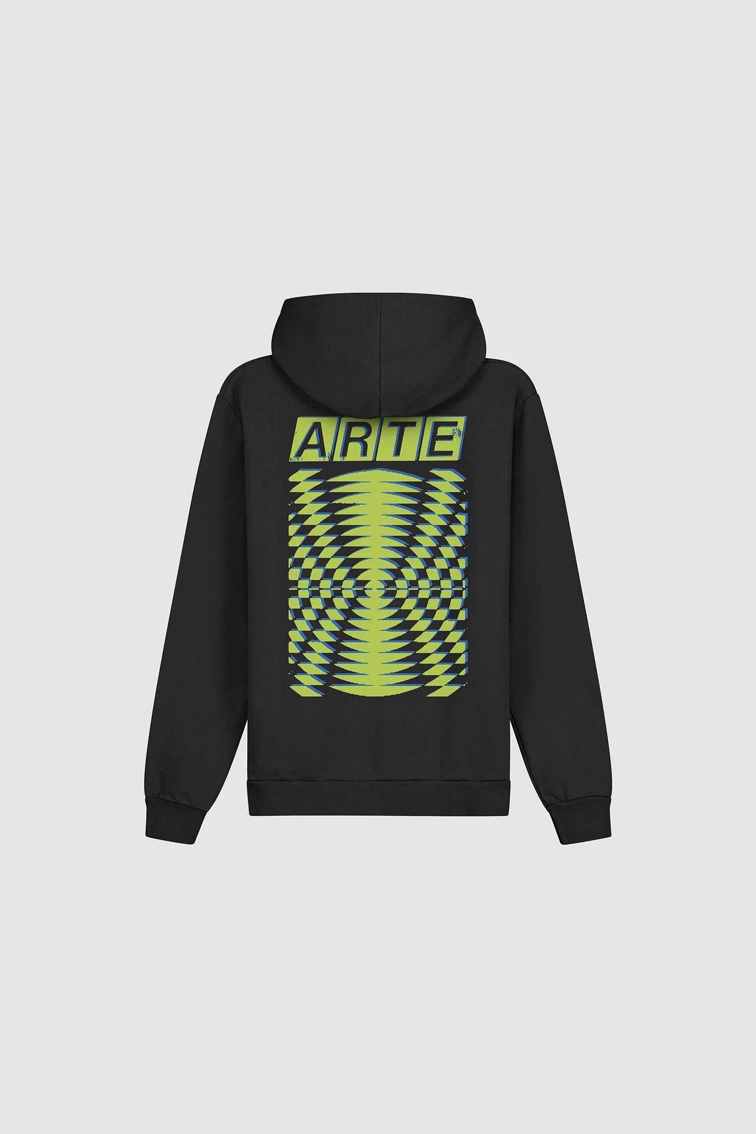 Arte Antwerp – Back Abstract Hoodie Black - Pulls et Sweats - SS26-134H