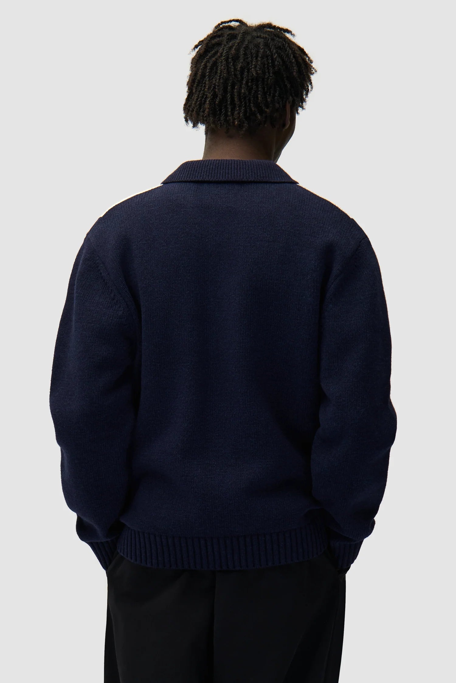 Arte Antwerp - Cardigan - Blue/White - Pulls et Sweats - AW25-257K-M-BLUE/WHITE