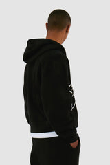 Arte Antwerp - Flower Logo Zip Hoodie - Black - Pulls et Sweats - AW24 - 140J